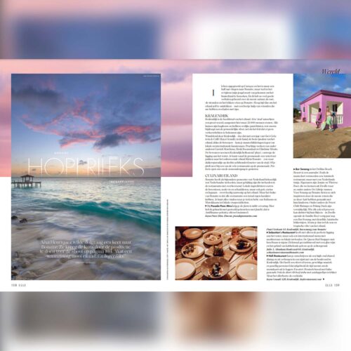 ELLE Magazine NL schermafbeelding van de Bonaire stuk