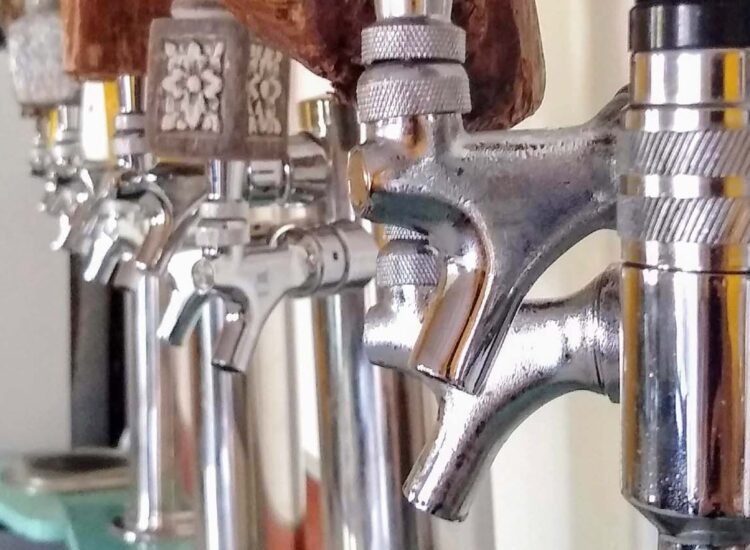 Close up shot of beer tap