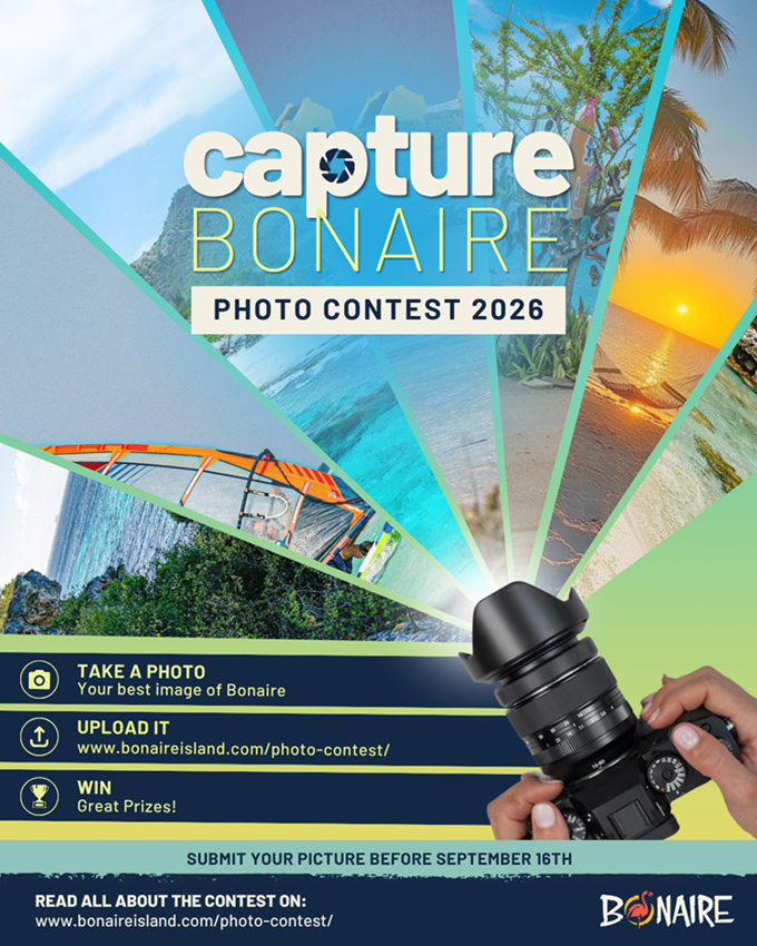TCB lanceert fotowedstrijd Capture Bonaire 2026